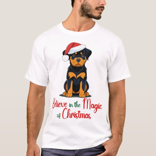 Glauben Sie an die Magie des Niedlichen Weihnachts T-Shirt (Vorderseite)