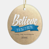 Glauben Sie an die Magie des Weihnachtskundenspezi Keramikornament (Links)