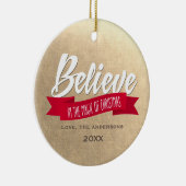 Glauben Sie an die Magie des Weihnachtskundenspezi Keramikornament (Rechts)