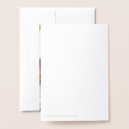 Glauben Sie an die Magie | Foil Holiday Foto Card Folienkarte (Rückseite mit Umschlag)