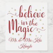 Glauben Sie an die Magie Weinetikett (Einzelnes Label)