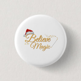 Glauben Sie an die Magie - Whimsical Holiday Desig Button