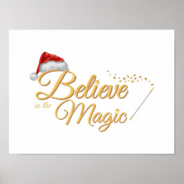 Glauben Sie an die Magie - Whimsical Holiday Desig Poster