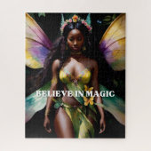 Glauben Sie an die magische Schwarze Märchen Wasse Puzzle (Vertikal)