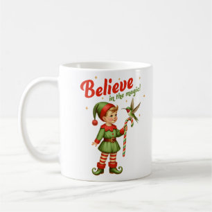 Glauben Sie an die magische Weihnachtsbonbons Kaffeetasse