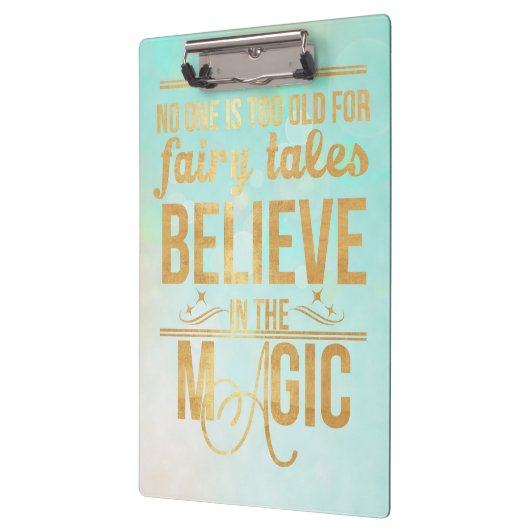 Glauben Sie an die Magische Zwischenablage Klemmbrett (Links)