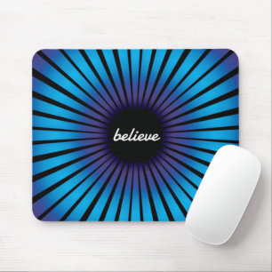 Glauben Sie an die optische Neon-Illusion Mousepad