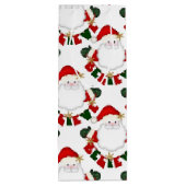 Glauben Sie an die Santa-WHITE-WINE-GIFT-BAG Geschenktüte Für Weinflaschen (Rückseite)