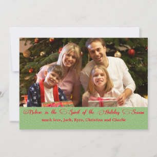Glauben Sie an die Spirit Photo-Weihnachtskarte Feiertagskarte