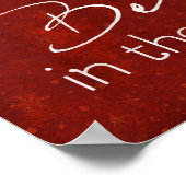 Glauben Sie an die Weihnachtsdekoration der Saison Poster (Ecke)