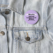 Glauben Sie an die Wunder Bibel Verse Lila Christl Button (Beispiel)