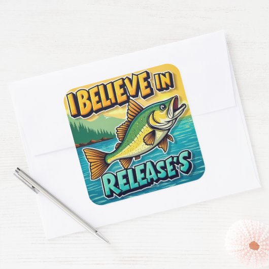 Glauben Sie an die Wunder unter der Oberfläche! Quadratischer Aufkleber (Umschlag)