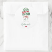 Glauben Sie an die Zauberweihnachtsgeburt aus Lieb Runder Aufkleber (Tasche)