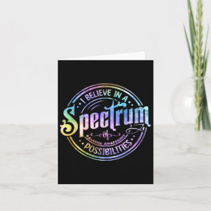 Glauben Sie an ein Spektrum von Möglichkeiten, die Karte