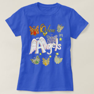 Glauben Sie an Engel Inspirational Art Custom Shir T-Shirt