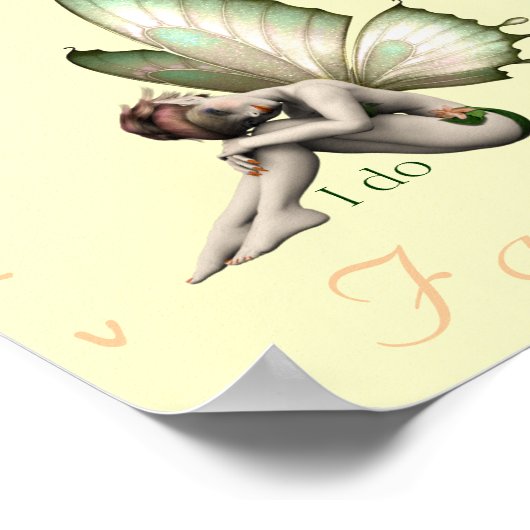 Glauben Sie an Fairies Print Poster (Ecke)