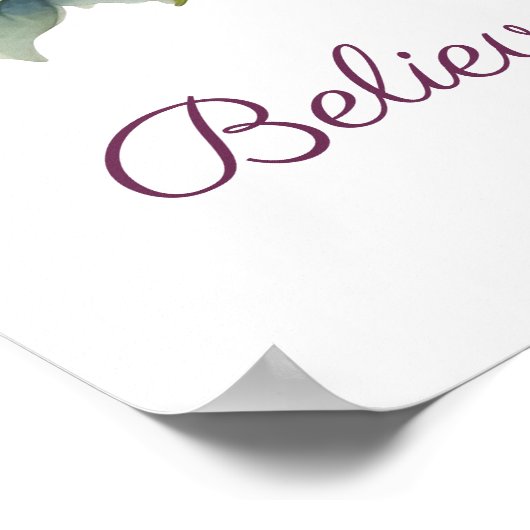 Glauben Sie an Fairy Tales Reading Art Poster (Ecke)