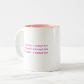 Glauben Sie an Fee-Tasse Zweifarbige Tasse (Vorderseite Links)