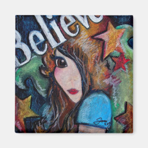 Glauben Sie an Feen Magnet