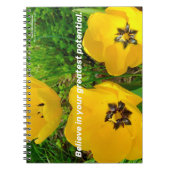 Glauben Sie an Ihr Bestes Potenzial. Notizblock (Vorderseite)