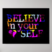 Glauben Sie an Ihr eigenes Portfolio Poster (Vorne)