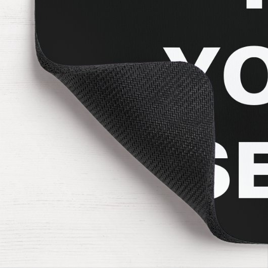 Glauben Sie an Ihr lustiges #Selfie Mousepad (Ecke)