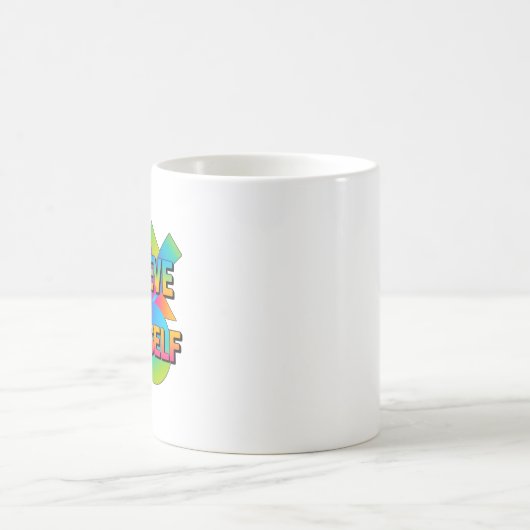 Glauben Sie an Ihr Motivierend Geschenk Kaffeetasse (Mittel)