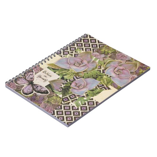 Glauben Sie an Ihr selbst Butterfly Journal Notizblock (Linke Seite)