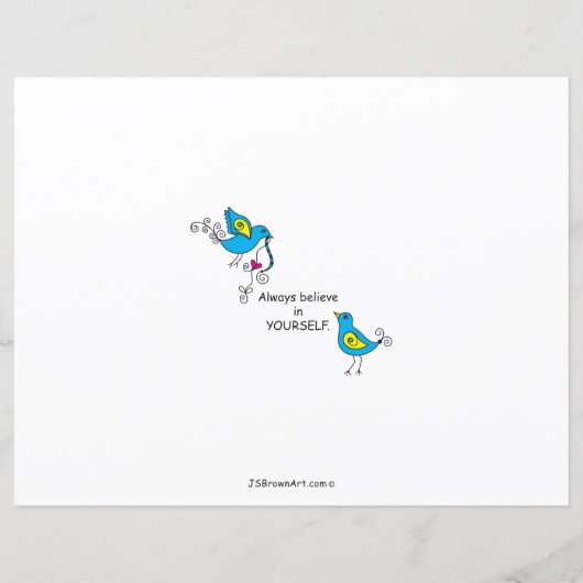 Glauben Sie an Ihr selbst_Flachpapier Blatt 11"x 8 (Rückseite)