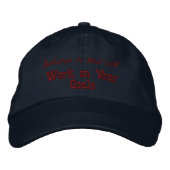 Glauben Sie an Ihr selbst Motivation Zitat Custom- Bestickte Baseballkappe (Vorderseite)