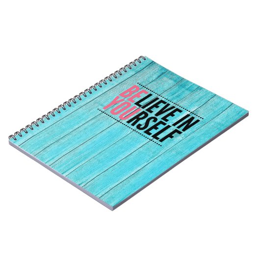 Glauben Sie an Ihr selbst Motivierend Notebook Notizblock (Linke Seite)