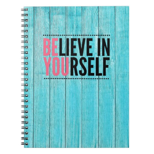Glauben Sie an Ihr selbst Motivierend Notebook Notizblock (Vorderseite)