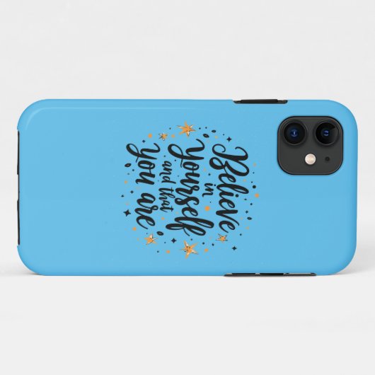 Glauben Sie an Ihr selbst Motivierend Zitat-Design Case-Mate iPhone Hülle (Rückseite (Horizontal))