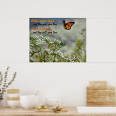 Glauben Sie an Ihr selbst Schmetterling Motivieren Poster (Küche)