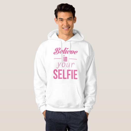 Glauben Sie an Ihr Selbstbewusstsein Hoodie (Vorne ganz)
