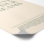 Glauben Sie an Ihr Wunschposter Poster (Ecke)