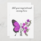 Glauben Sie an Ihre eigene Kundenkarte Dankeskarte (Vorne/Hinten)