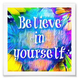 Glauben Sie an Ihre eigene Kunstdruckerei Fotodruck