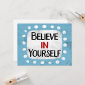 Glauben Sie an Ihre Grußkarte Karte (Vorderseite/Rückseite Beispiel)