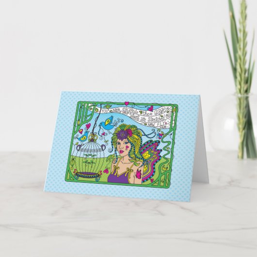 Glauben Sie an Ihre Grußkarte Karte (Vorderseite)