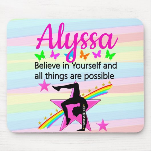 GLAUBEN SIE AN IHRE GYMNASTICS-DESIGN MOUSEPAD (Vorne)