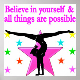 GLAUBEN SIE AN IHRE GYMNASTIK POSTER