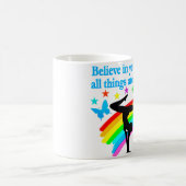 GLAUBEN SIE AN IHRE GYMNASTIKQUOTE KAFFEETASSE (Mittel)