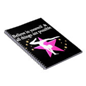 GLAUBEN SIE AN IHRE GYMNASTIKZIELE UND TRÄUME NOTIZBLOCK (Rechte Seite)