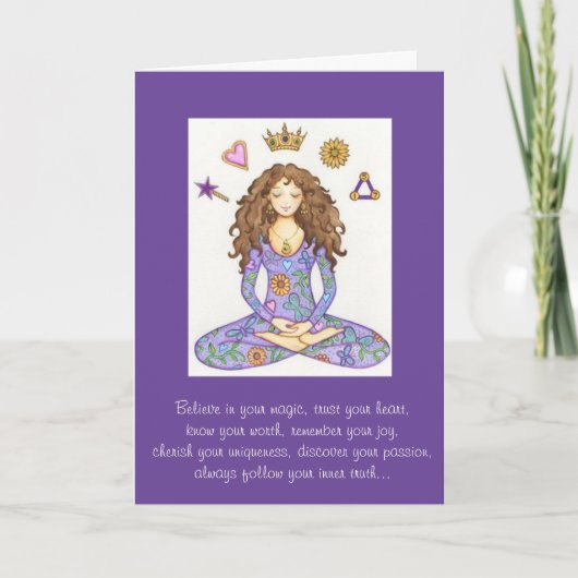 "Glauben Sie an Ihre Magie"-Karte Karte (Vorderseite)