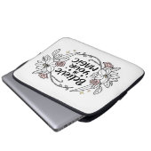 Glauben Sie an Ihre Magie - Rose und Lilien Laptopschutzhülle (Vorne Knopf)