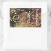 Glauben Sie an Ihre Möglichkeiten Aufkleber (Tasche)