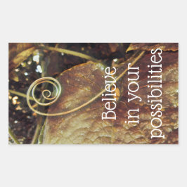 Glauben Sie an Ihre Möglichkeiten Aufkleber