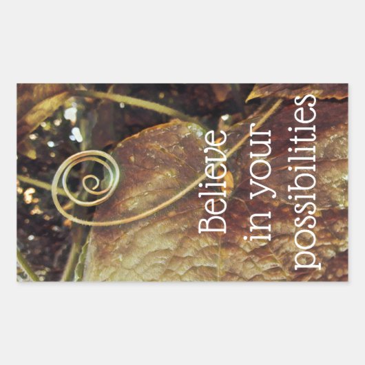 Glauben Sie an Ihre Möglichkeiten Aufkleber (Vorderseite)