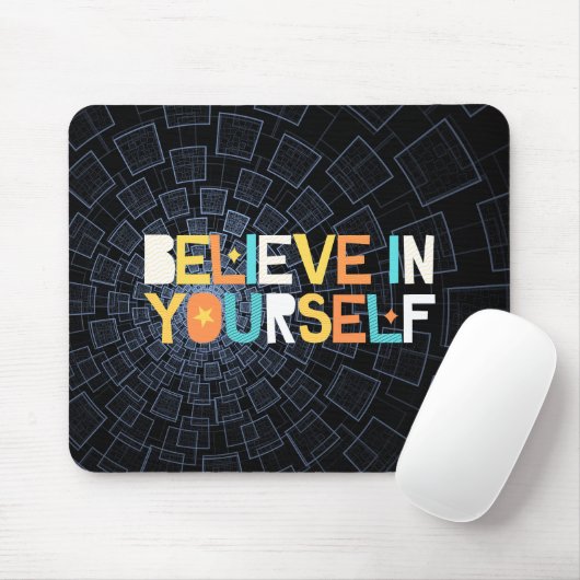 Glauben Sie an Ihre selbst Abstrakte Maus Pad Mousepad (Mit Mouse)
